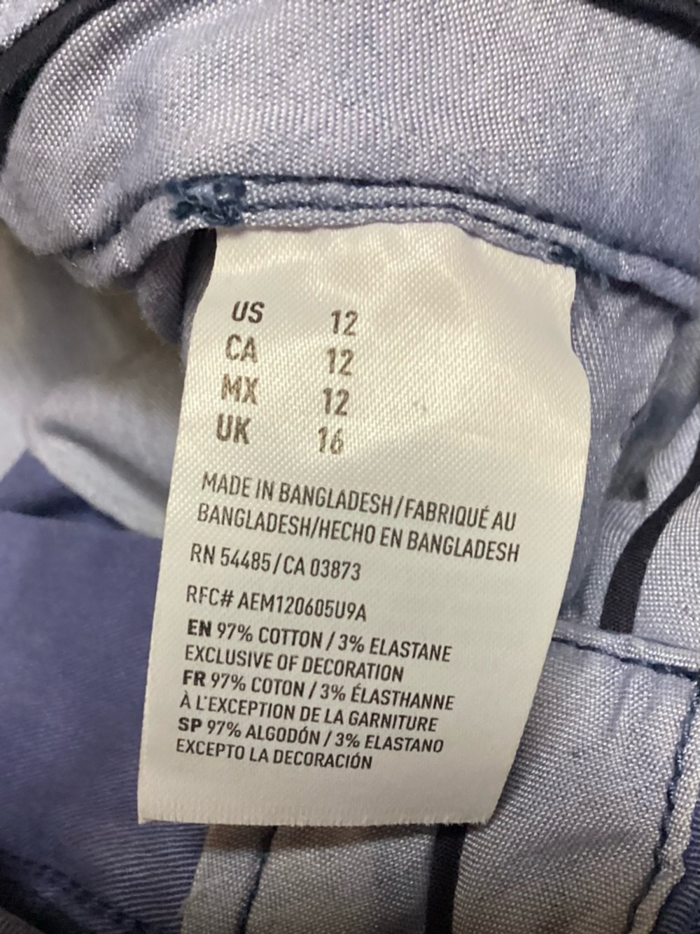 American Eagle Outfitters Navy Blue Chino Shorts 12 - Picture 14 of 14